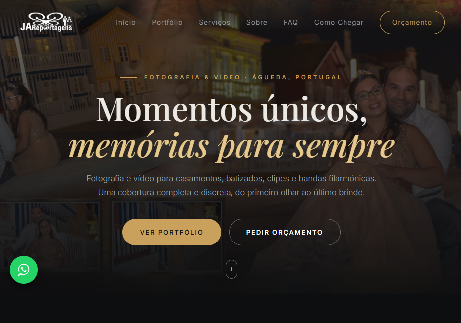 JA Reportagens - Fotografia e Vídeo de Eventos